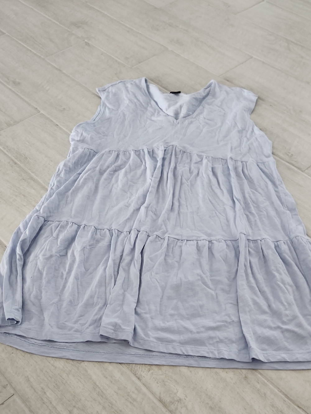Sanctuary Pale Blue Tiered Sleeveless Dress